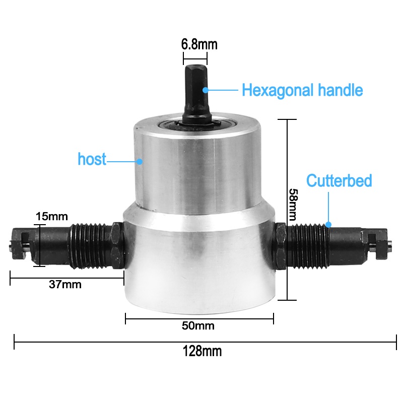 Alat Potong Plat Besi I Drill Nibler Cutter 360 Derajat