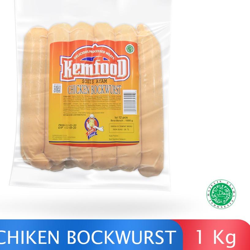 

✭ Kemfood Sosis Ayam Bockwurst 1Kg ۝