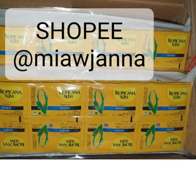 

♦ Gula Tropicana Slim Diabtx Sweetener 80 sachet ▲