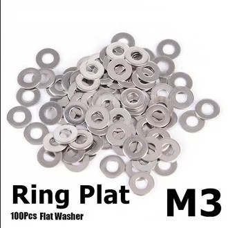 Per Bungkus Isi 100 Pcs RING Untuk Baut Ukuran 3mm 3 mm M3 100Pcs