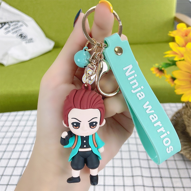 Gantungan Kunci Bentuk Anime Demon Slayer | Gantungan Kunci Mobil | Ornamen Tas Ransel Untuk Pelajar | Gantungan Kunci Dengan Liontin Untuk Hadiah Ulang Tahun