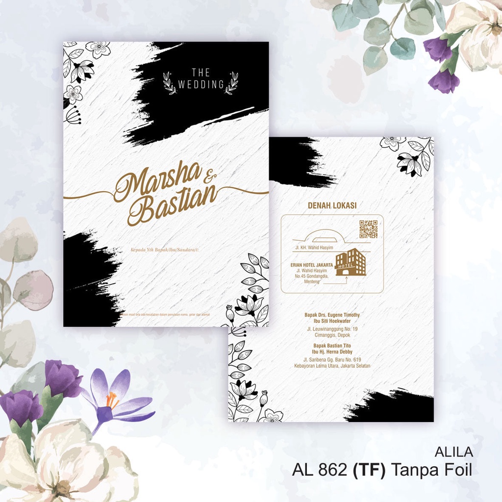 ALILA (AL 862 TF ) Blanko Undangan | Undangan Murah