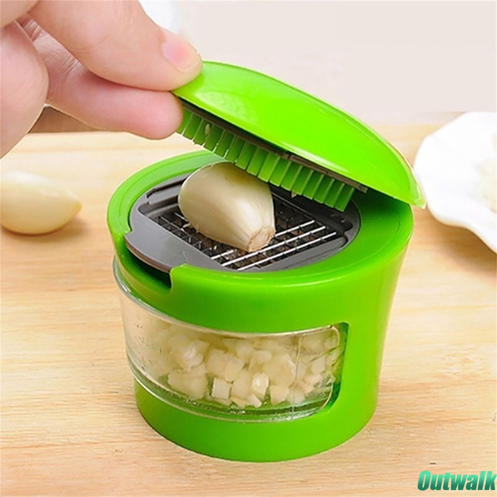 ღ Stainless Steel Bawang Putih Menekan Manual Bawang Putih Planer Bawang Putih Hidung Belang Sayuran Memasak Penghancur Bawang Putih Pengupas Dapur Persediaan Gadget Jahe Sutra alat