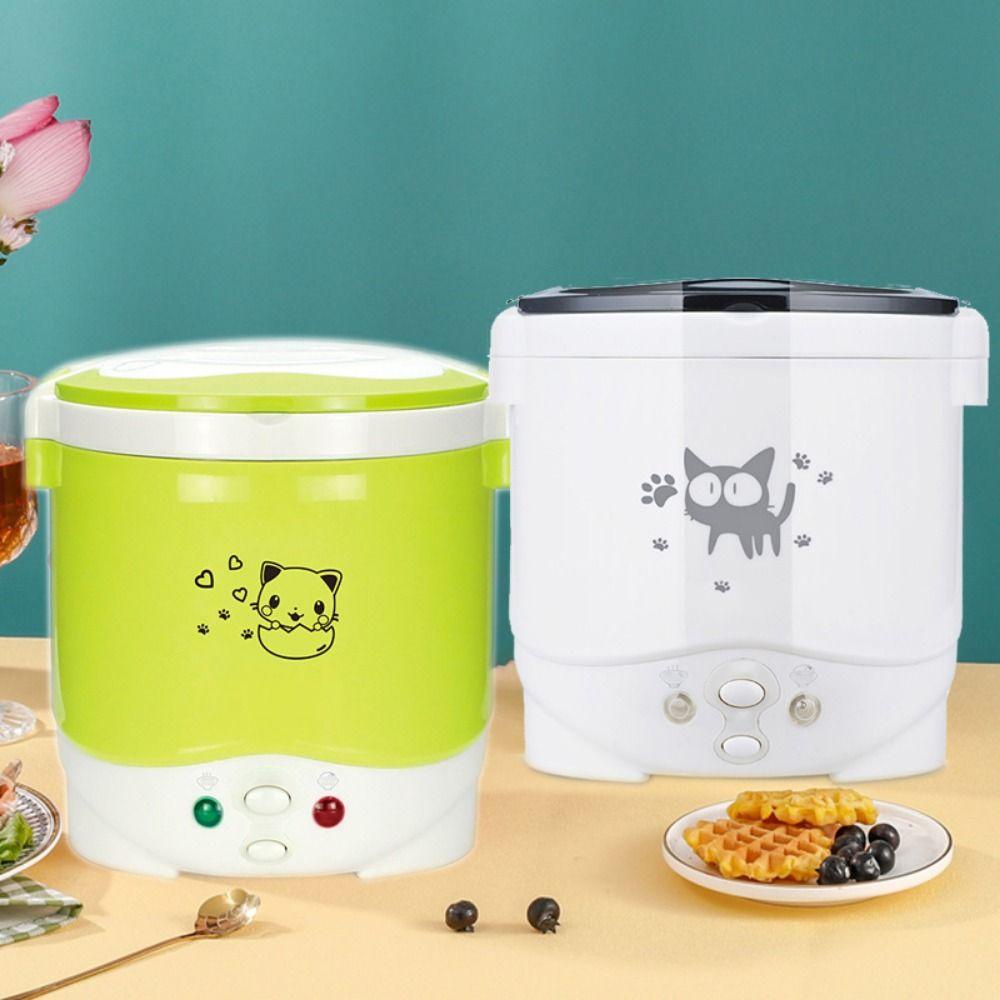 [Elegan] Rice Cooker Portable Mini Untuk Perjalanan Mobil Removable Rumah Tangga Panci Listrik Masak
