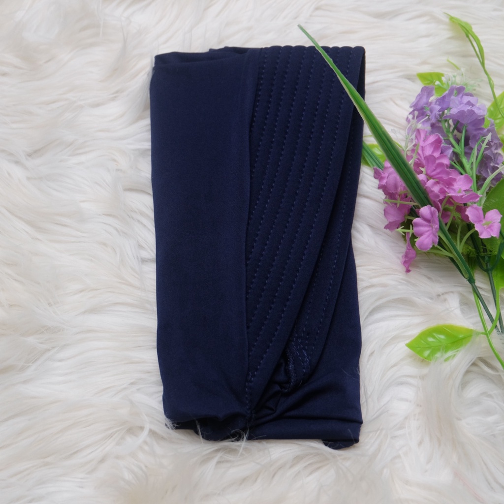 Jilbab Sport Jilbab Instan Hijab Sport Jersey Premium Olahraga Volly Basket Futsal UK S M L-NAVY