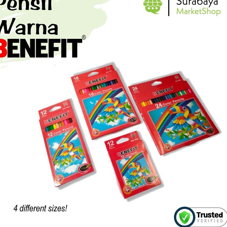

Y94 Pensil Warna Murah Benefit 12, 18, 24 Panjang Pendek BEST RATING ズ