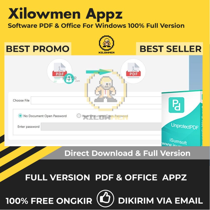 [Full Version]  iSumsoft UnprotectPDF Pro PDF Office Lifetime Win OS