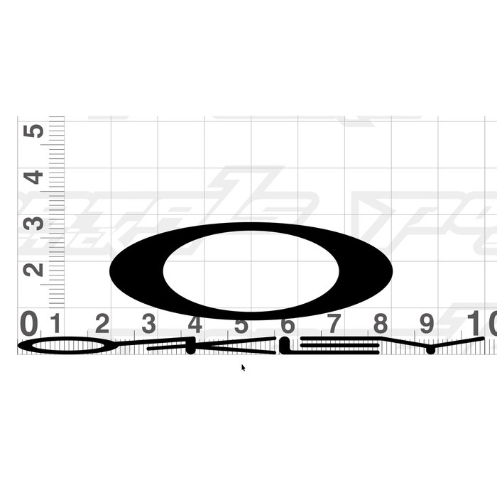 STICKER CUTTING LOGO - OAKLEY