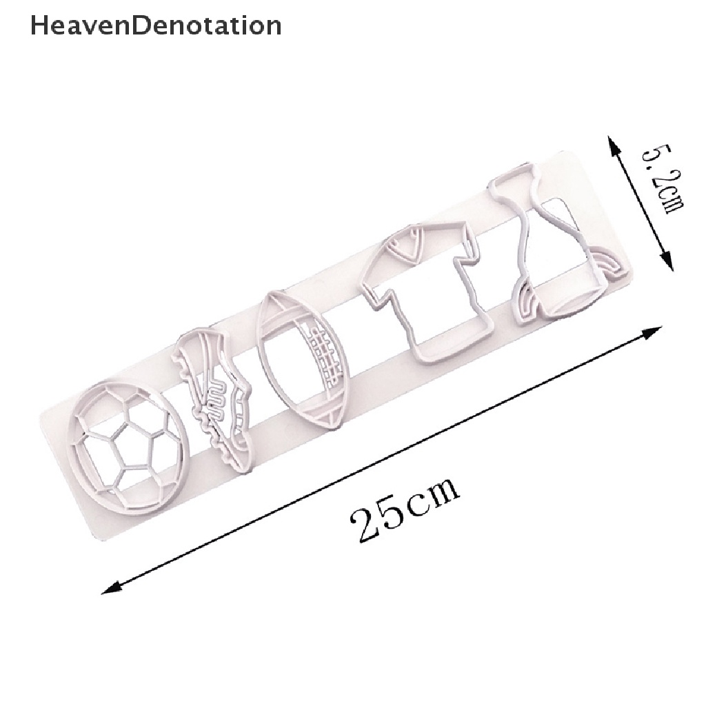 [HeavenDenotation] Football Sport Cookie Cutter DIY Alat Kue Dunia Kup Kue Sepak Bola Cookie Biskuit Embos Fondant Clay Pring Cetakan HDV