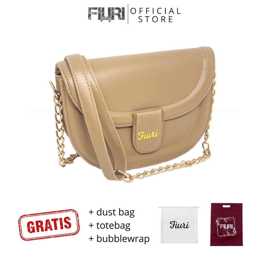 FIURI - UWI BAG COFFEE - TAS SELEMPANG WANITA HITAM - TAS TREND IMPORT KOREA MURAH - SLINGBAG CEWEK - OUTFIT OOTD FASHION WANITA LEBARAN HARI RAYA RAMADHAN