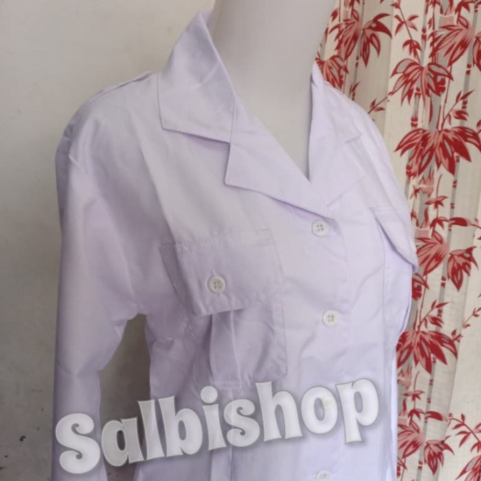 kemeja putih PNS baju PDH wanita kerah blus
