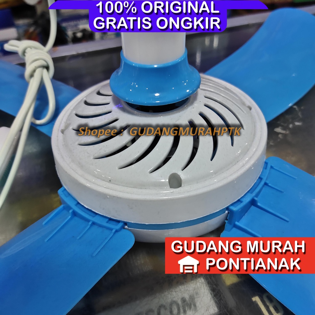 Kipas angin gantung minifan helifan  20w 4 sayap empat daun kipas baling mini fan hely fan