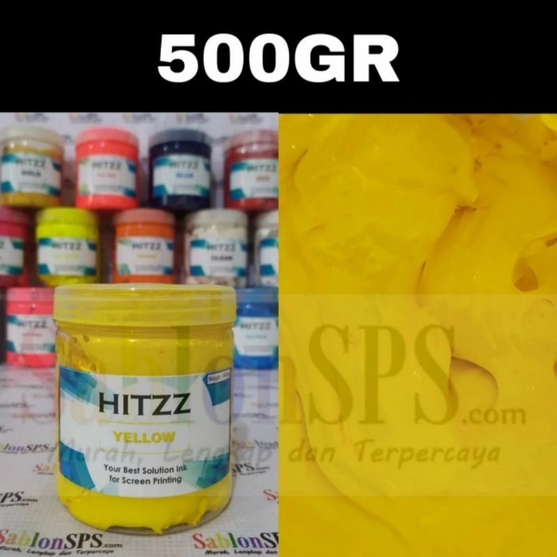 TINTA PLASTISOL KUNING DISTRO CLOTHING 500GR