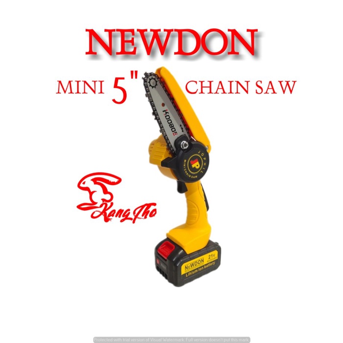 Terbaik CHAIN SAW CORDLESS MINI CHAIN SAW GERGAJI KECIL BATTERY GERGAJI MESIN