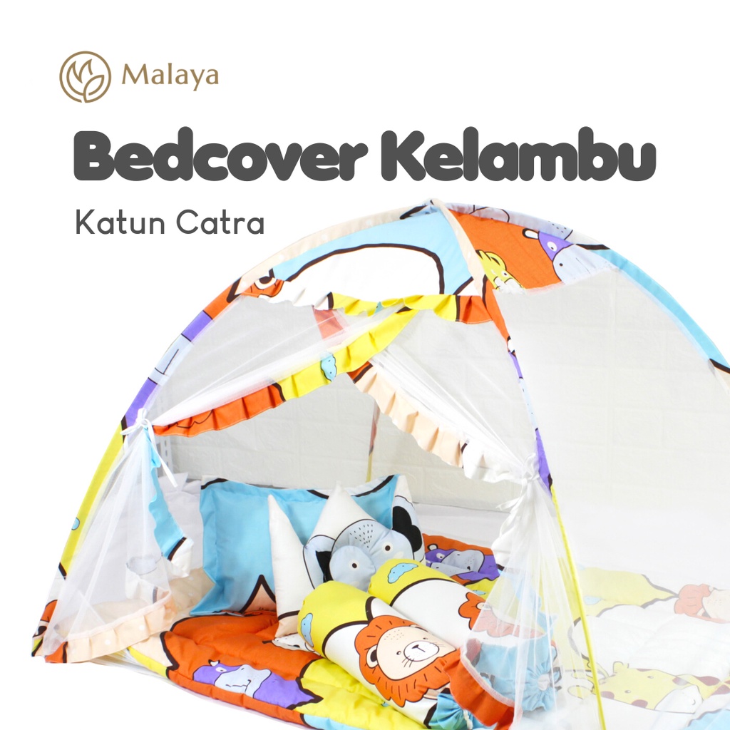 BEDCOVER BAYI KELAMBU / BEDCOVER SET KELAMBU TENDA BISA DILEPAS PASANG / SARUNG BAYI BANTAL GULING LEPAS PASANG MALAYA BABY