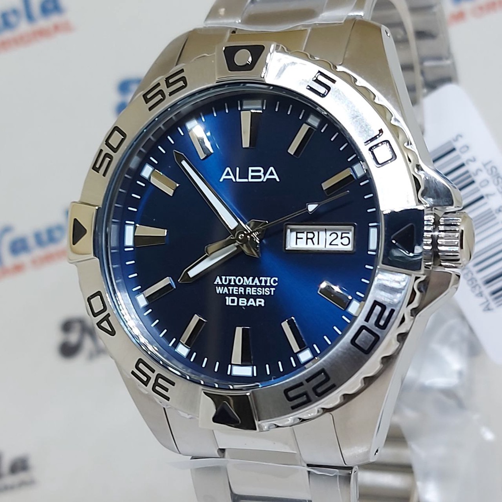 Alba Automatic AL4393X1 Blue Dial - Jam Tangan Pria AL4393