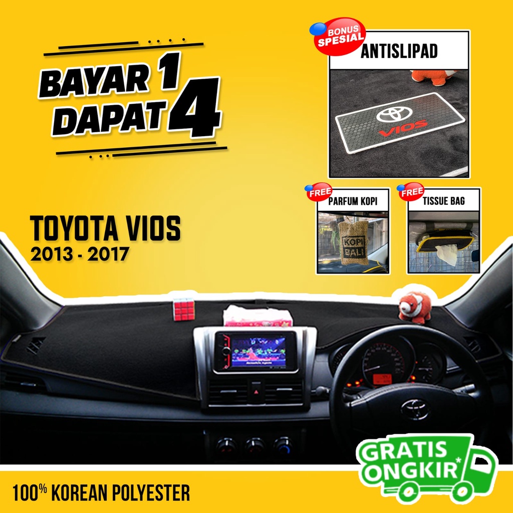 BUY 1 GET 5 | Produsen Cover Dashboard Mobil Vios Gen 3 Alas Dashboard Mobil Karpet Dashboard Mobil 