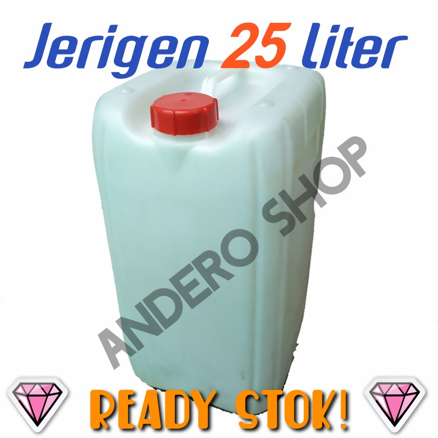 Jerigen 25 L Tebal Kuat Jrigen 25 Liter Plastik Tandon Wadah Foodgrade