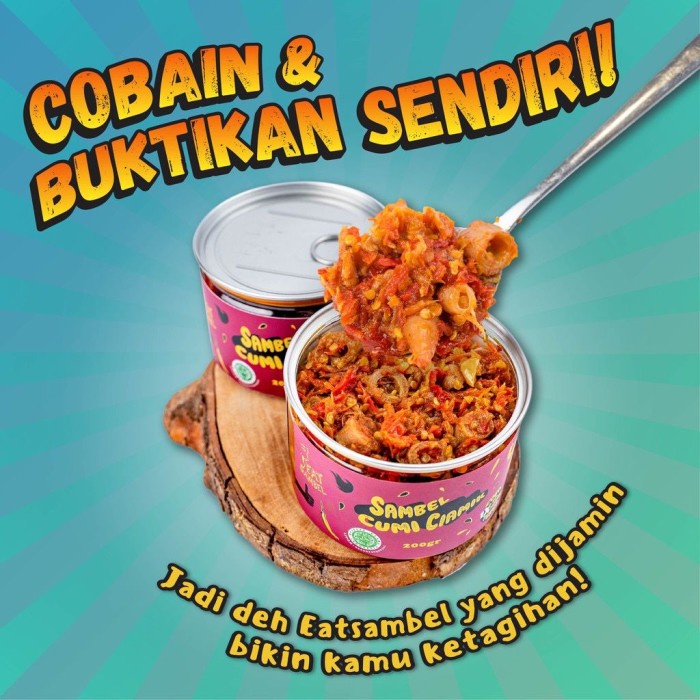 

Terlaris ✨ -Eat Sambel - Cumi Ciamik / Sambal Rumahan / Sambel Enak (Best Seller)2.2.23