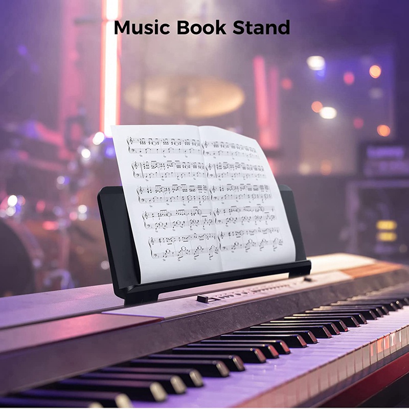 Stand Music Sheet, Stand Musik Lembaran Portable Desktop Book Stand Untuk Casio Roland Yamaha P35 P45 P48 P105 P115 P121