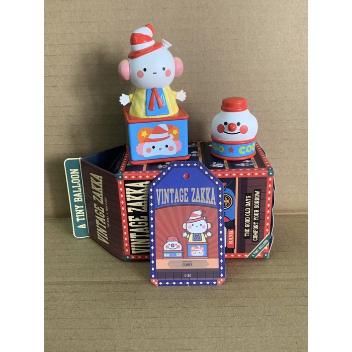 Secret Pop Mart Bobo Coco Vintage Zakka Clown