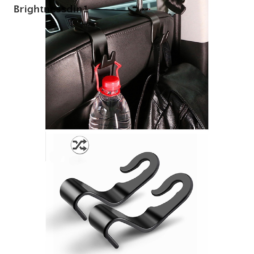 [Brightnessdin1] Pengait Belakang Kursi Mobil Universal Head Rack Auto Parts Indoor Portable Storage Rack Butik