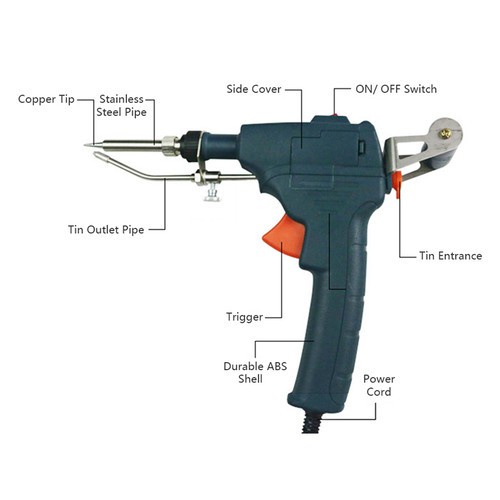 Solder Tembak Otomatis Timah Automatic Tin Gun 60W 60 Watt GT10 900M