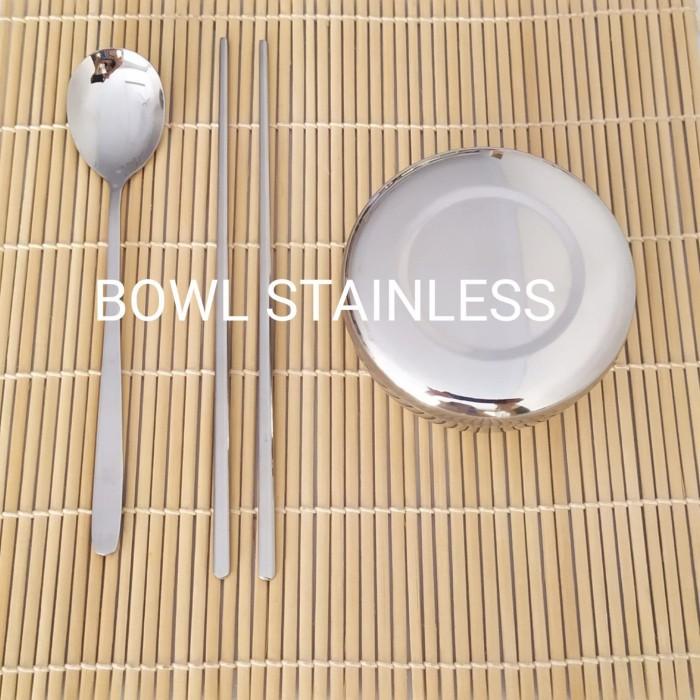 Set Mangkok Sendok Sumpit Korea