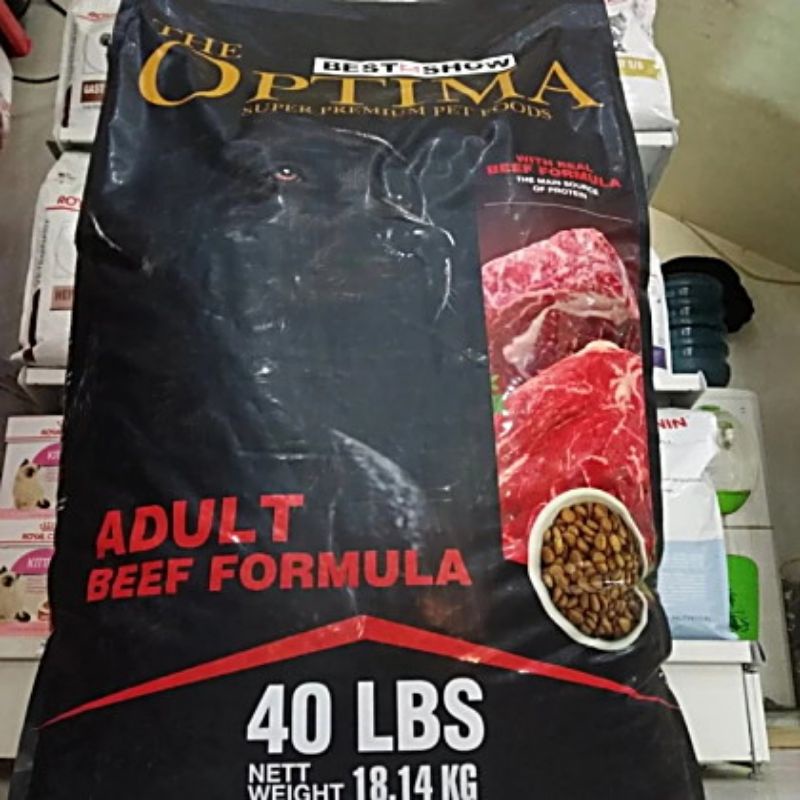 PROMO Dog FOOD Optima Adult Beef Formula Dry Food 18 kg Makanan Anjing GOJEK