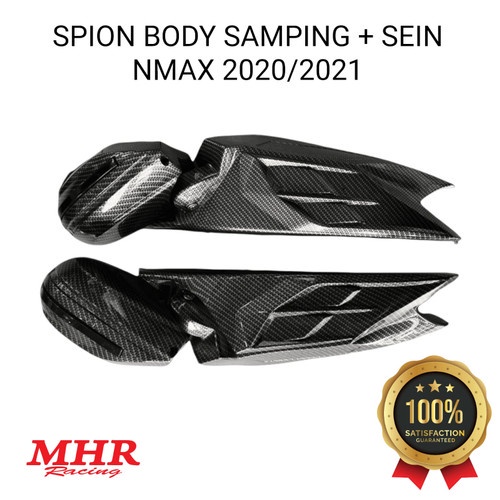 Spion Bodi Lipat Kaca Cembung Karbon New Nmax 2020/2021 MHR Racing