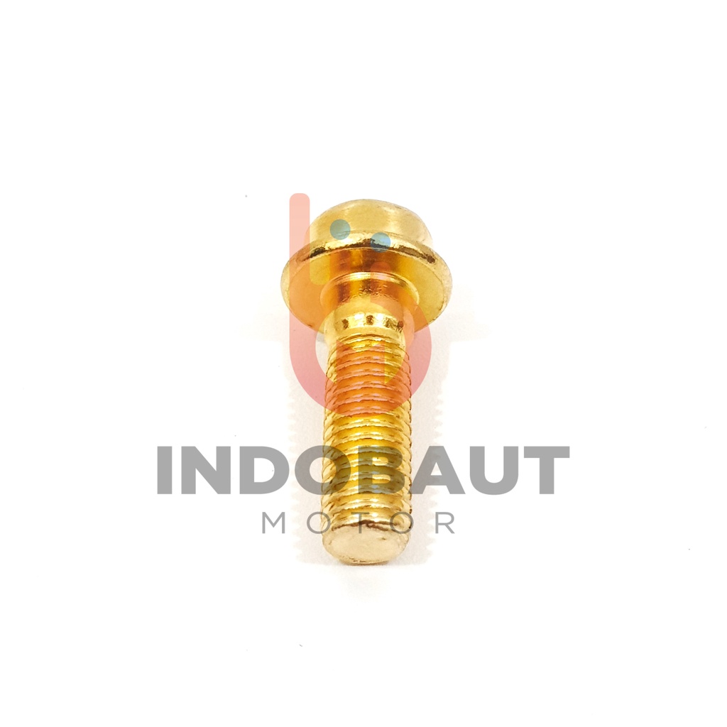 Baut Kaliper Disc Cakram Bintang Honda Supra 8x25 Gold