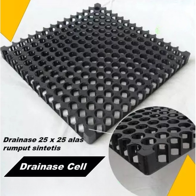 Drainase rumput sintetis 25x25 cm / Drainase Sarapan Rumput Sintetis
