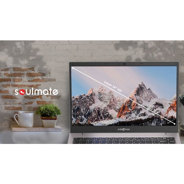 LAPTOP ADVAN SOULMATE CELERON N4020 WIN 11 RAM 4GB ROM 128GB GARANSI RESMI