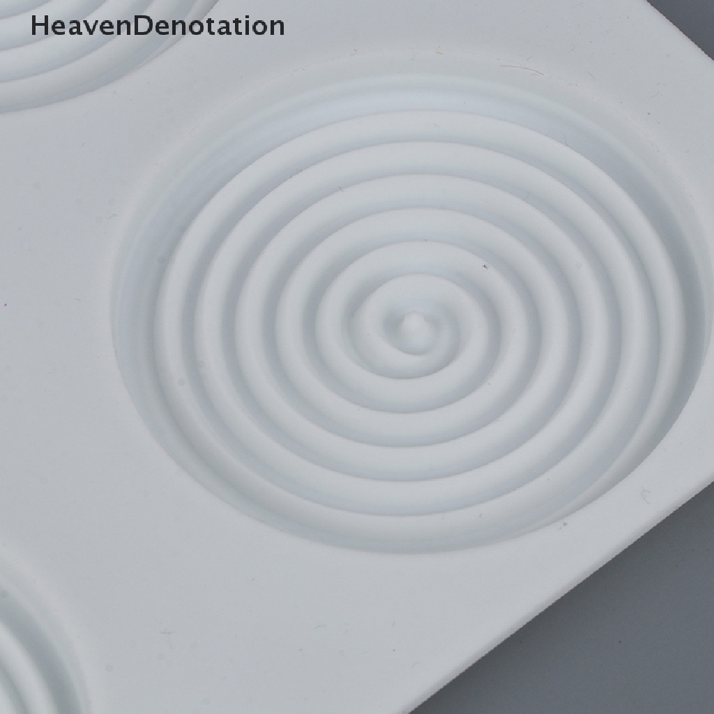 [HeavenDenotation] 6 Cavity Spiral Obat Nyamuk Dupa Berbentuk Kue Cetakan Silikon Kue HDV