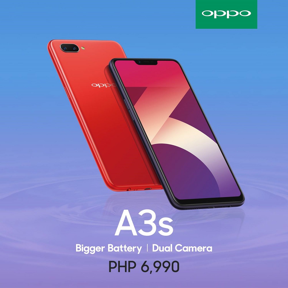 HP OPPO A3s RAM 6/128GB 6.2inches 8MP+13MP kamera smartphone