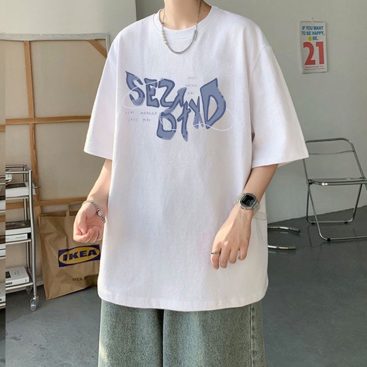 RDGF official shop  2023 versi Korea baru  kemeja leher bulat