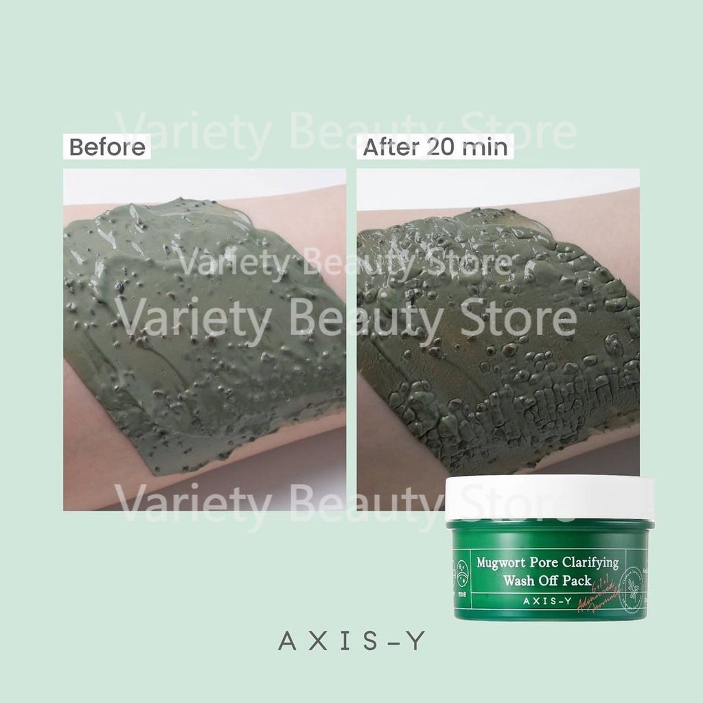 EXP25.3.11 AXIS Y Mugwort Pore Clarifying Wash Off Pack 100GR/AXIS-Y Dark Spot Correcting Glow Serum 50ml