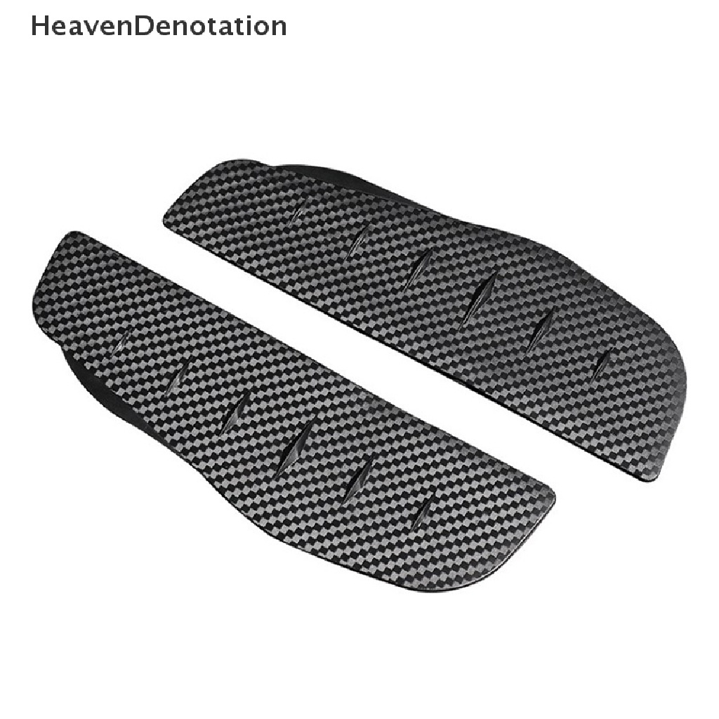 [HeavenDenotation] 2pcs Universal Kaca Spion Mobil Rain Cover Sun Visor Alis Serat Karbon HDV