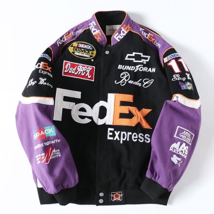 Jata Fedex / Nascar / Racing Vintage Track Jacket