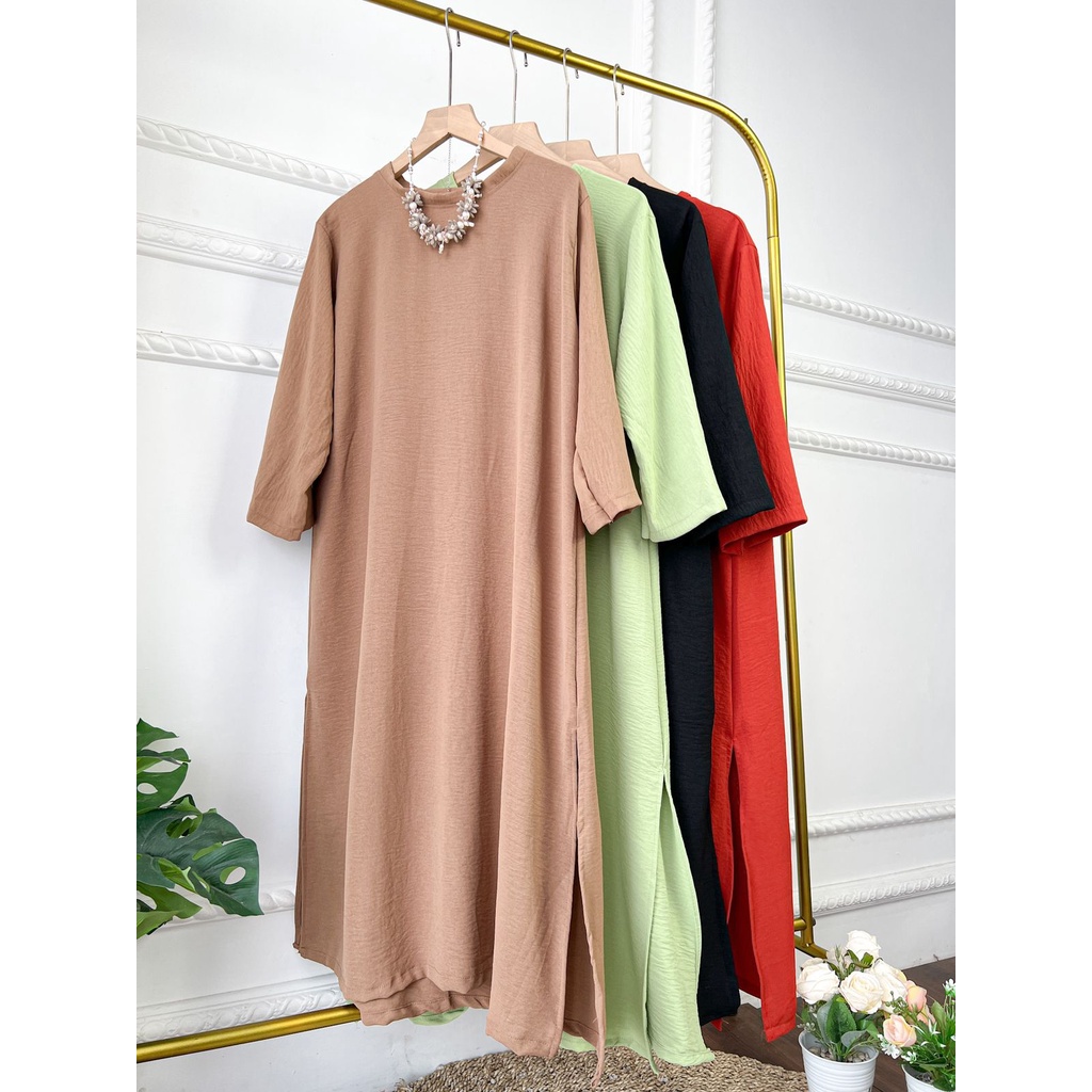 BESICA TUNIK WANITA MUSLIMAH PREMIUM AIRFLOW CRINCKLE