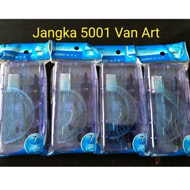 

T26 Jangka besi set, busur set+jangka VA5001 biru TREND KEKINIAN ス