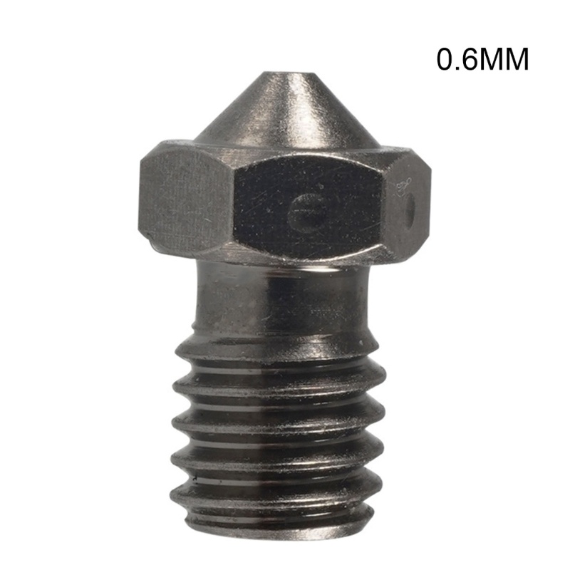 Vivi Nozzle Cetak 3D Bahan Baja Mengeras Suhu Tinggi Untuk Printer 3D Hotend Extruder Nozel 0.2/0.3/0.4/0.5/0.6/0.8 /1