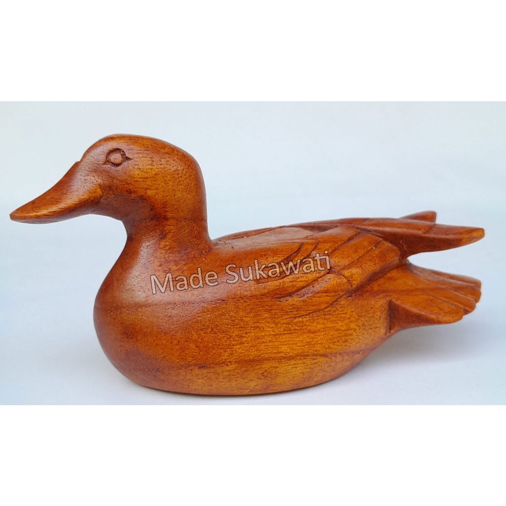 Patung Bebek kayu 15cm Kerajinan hiasan dekorasi handmade Bali