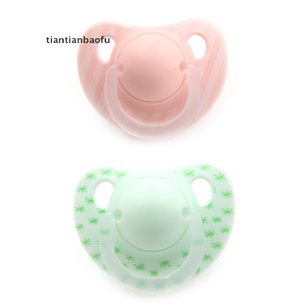 [tiantianbaofu] Newborn baby Bayi Tidur Puting Bulat falt Silikon Dot Warna Hijau pink 0+ Bulan Aman Tidak Beracun Perlengkapan Bayi 1pcs Dot Bayi Bayi Penutup Otomatis