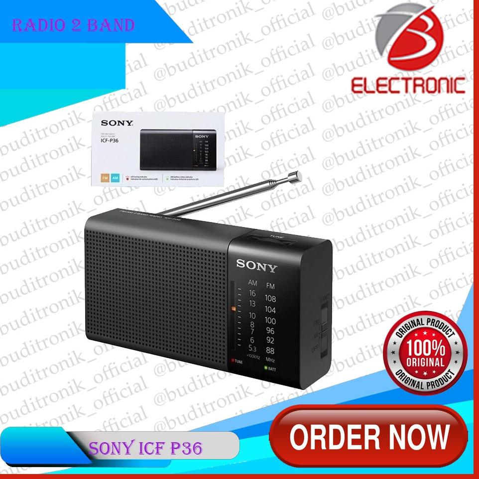 Best terlaris Radio Portbale Sony 2Band Am/Fm Icf P36 Original P0G