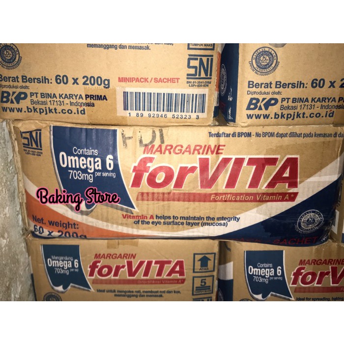 

Mentega Forvita Sachet 200gr