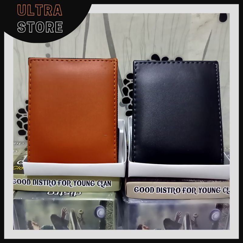 COD !!! Dompet lipat + free Box Bahan Kulit import Terbaru 2023 Dompet Kekinia Pria Dompet mewah Dompet anak sekolah