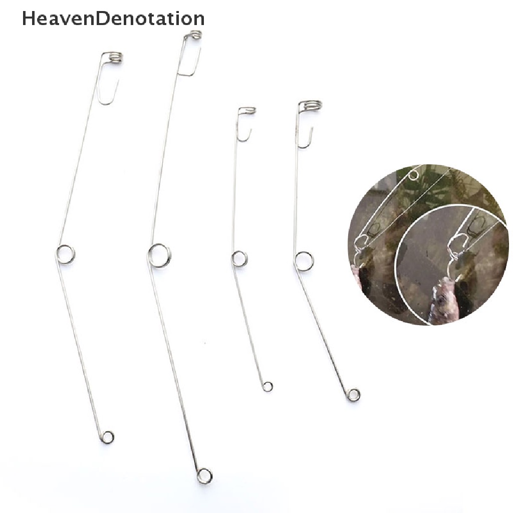 [HeavenDenotation] Camping Perangkat Memancing Otomatis Musim Semi Ejection Hook Stainless Steel Tackle HDV