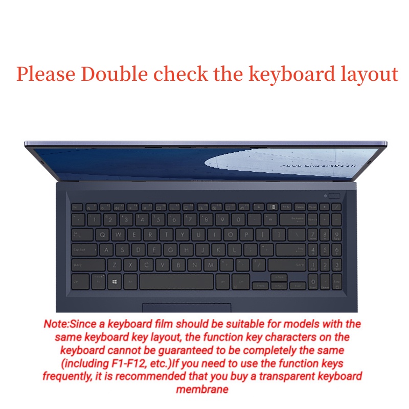 Untuk 15.6inch ASUS ExpertBook B1 B1500 B1500C ExpertBook L1 L1500 PX555 PX555C B1 L1 Cover Penutup Keyboard Laptop Pelindung Kulit