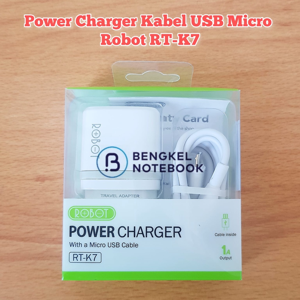 Power Quick Charger Handphone Adaptor USB Micro Robot RT-K7 Original